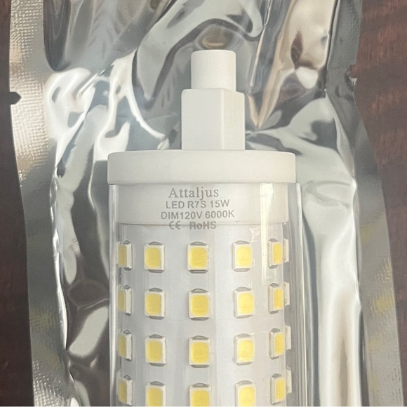 SET of 2 Attaljus LED R7S 15W DIM 120v 6000 K Floodlights NEW OPEN BOX - Picture 2 of 7